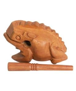 Instrumento de Rana de Madera Guiro Percusión (Marrón, 5