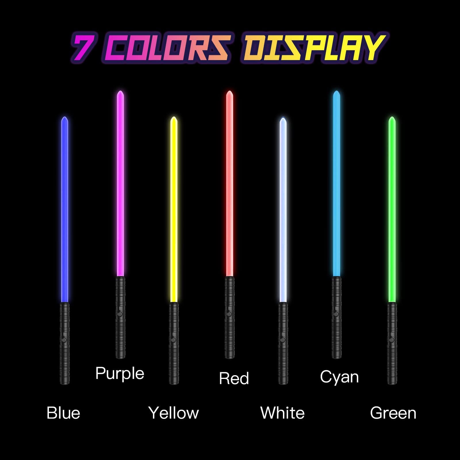 KUTUKU 2 Paquete Sable de Luz Empuñadura de Metal Cambio de - Imagen 5