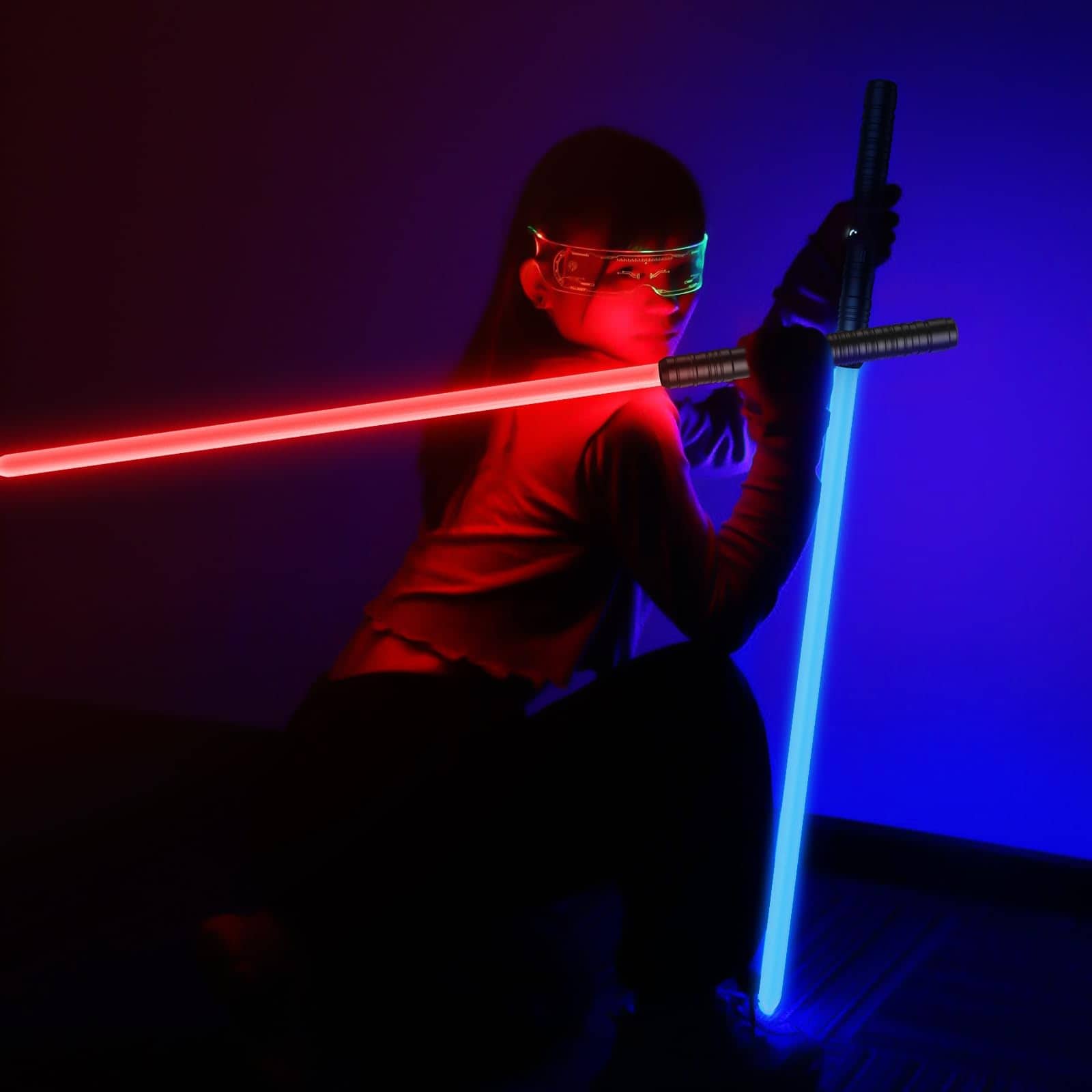 KUTUKU 2 Paquete Sable de Luz Empuñadura de Metal Cambio de - Imagen 6