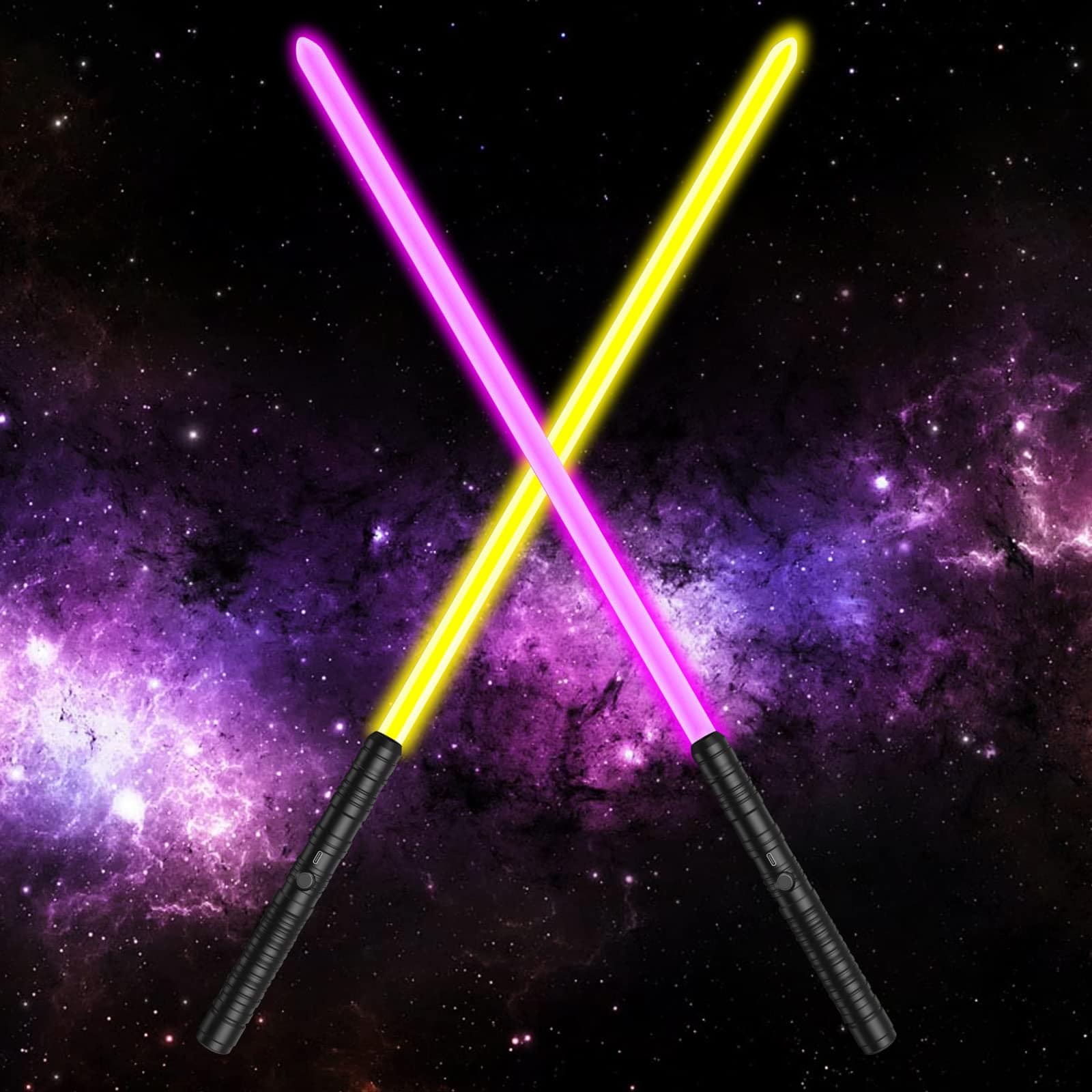 KUTUKU 2 Paquete Sable de Luz Empuñadura de Metal Cambio de