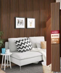 Paneles de Pared Acústicos de Madera de Avana - 94.4 x 12.6