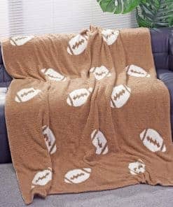 Manta Suave con Estampado de Pelotas de Fútbol, Manta