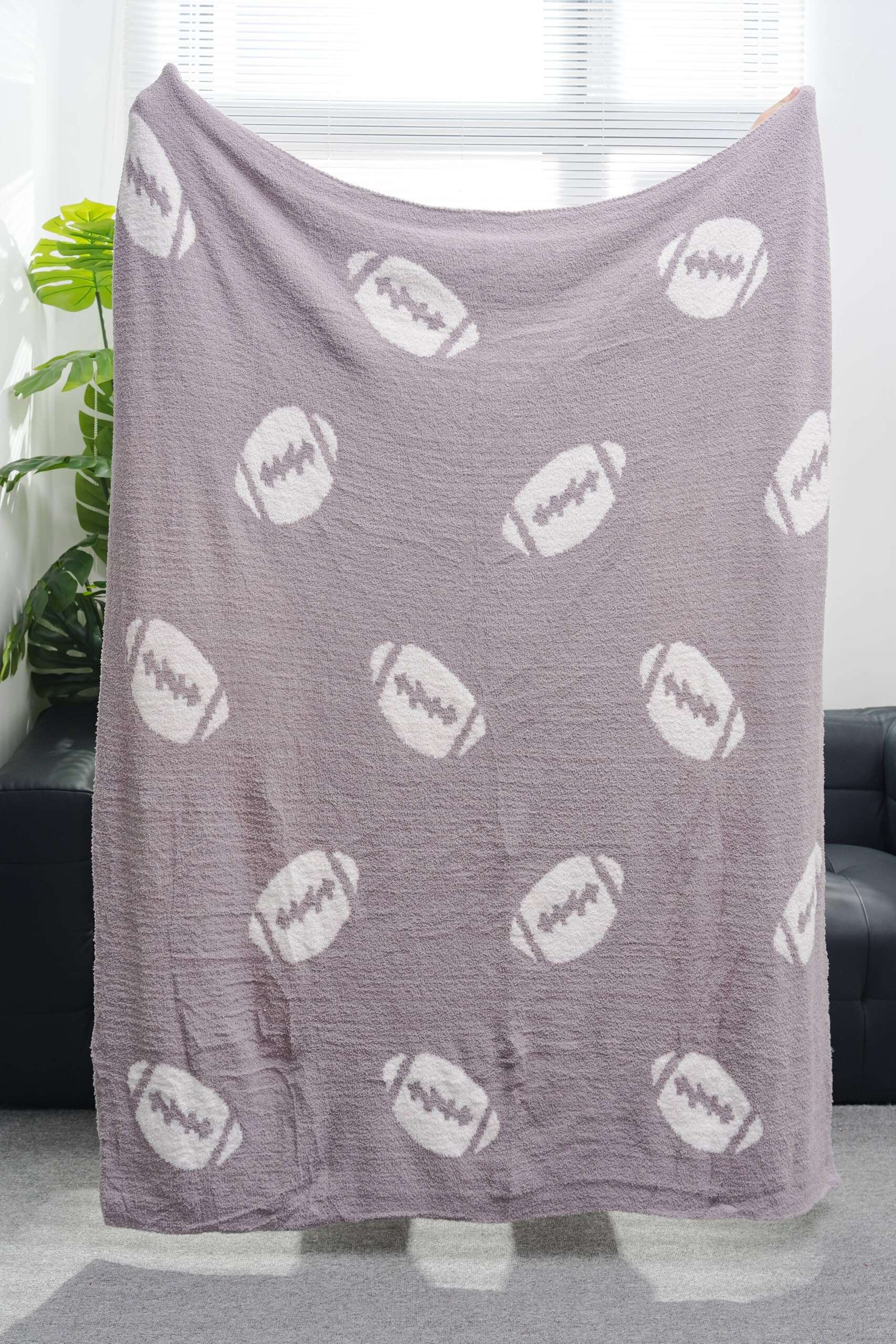 Manta Suave con Patrón de Fútbol, Acogedora Manta de Tiro - Imagen 5