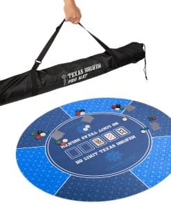 Tapete de Póker Redondo GAMBLUXE de 47 Pulgadas - Suave