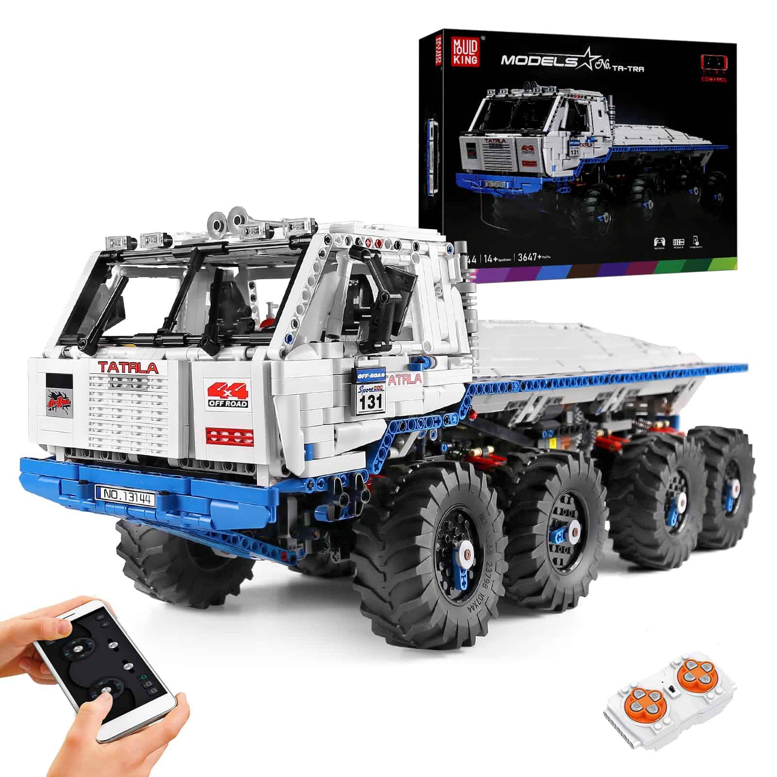 Modelo de Camión de Remolque Todoterreno Mould King 13144