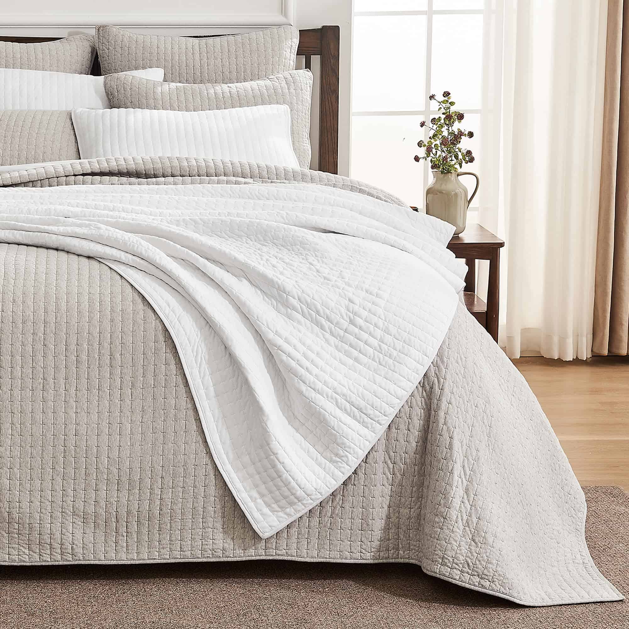 Juego de edredón reversible de 100% algodón jersey - Imagen 8