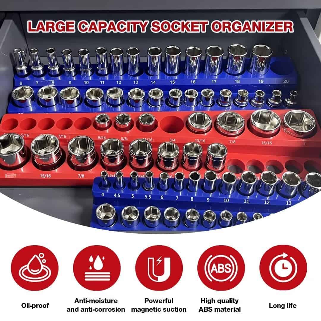 Organizador de Sockets 6Pcs Juego de Organizador de Sockets - Imagen 4