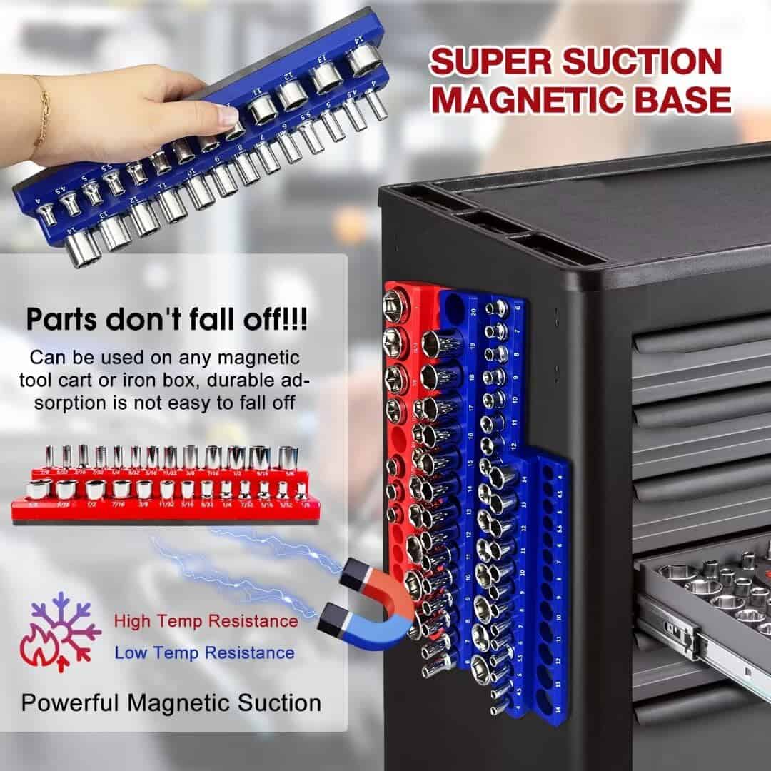 Organizador de Sockets 6Pcs Juego de Organizador de Sockets - Imagen 3