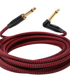 Cable de Instrumento de Guitarra de 6.35mm Mono Gold Plated