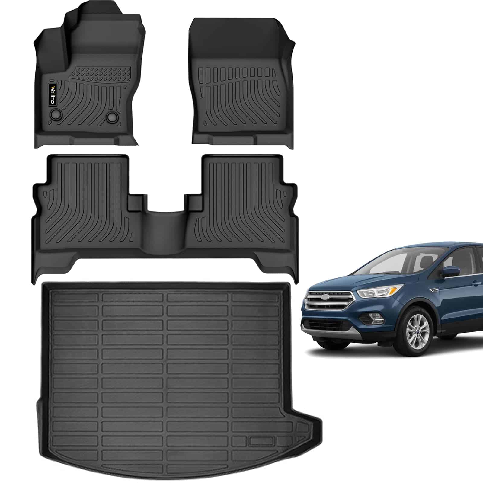 Wailtnb Tapetes de Piso para Automóvil y Revestimiento de