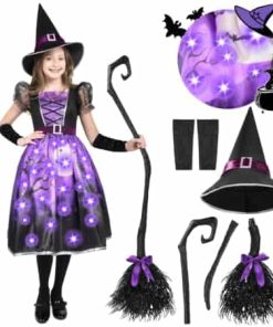 Disfraz de Bruja Spooktacular Creations para Niñas, Disfraz