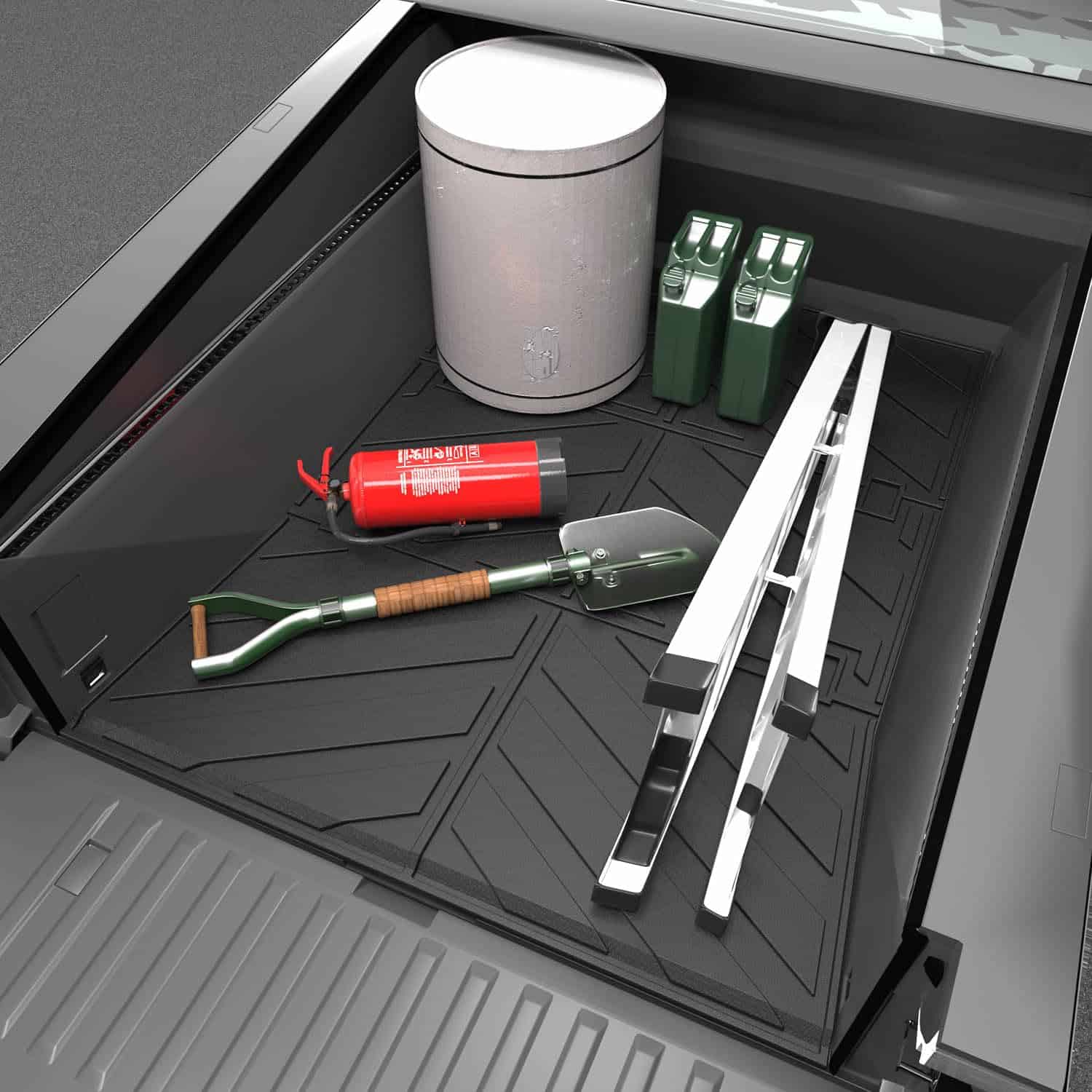 powoq Tapete para cama de camioneta Compatible con Tesla - Imagen 7