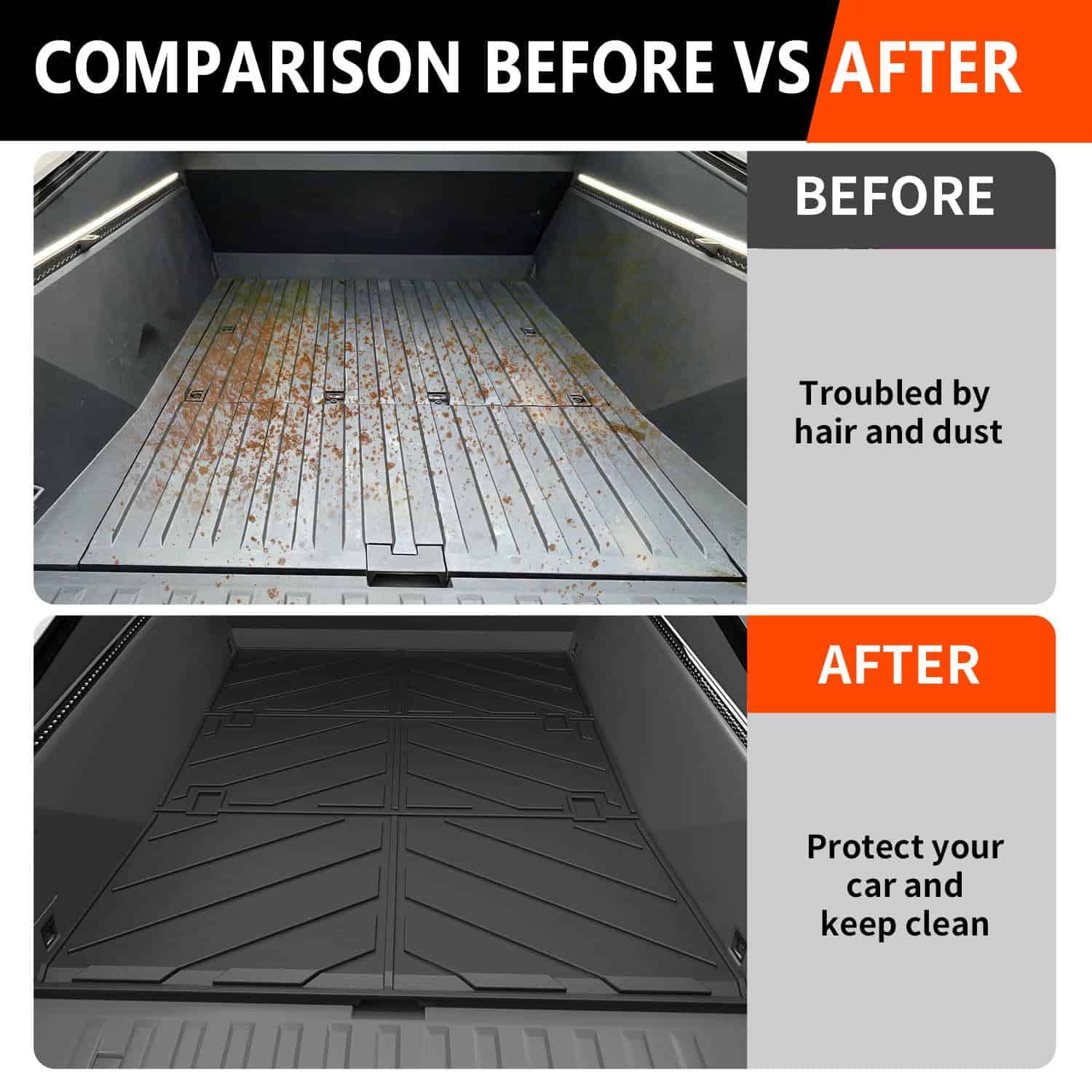 powoq Tapete para cama de camioneta Compatible con Tesla - Imagen 4