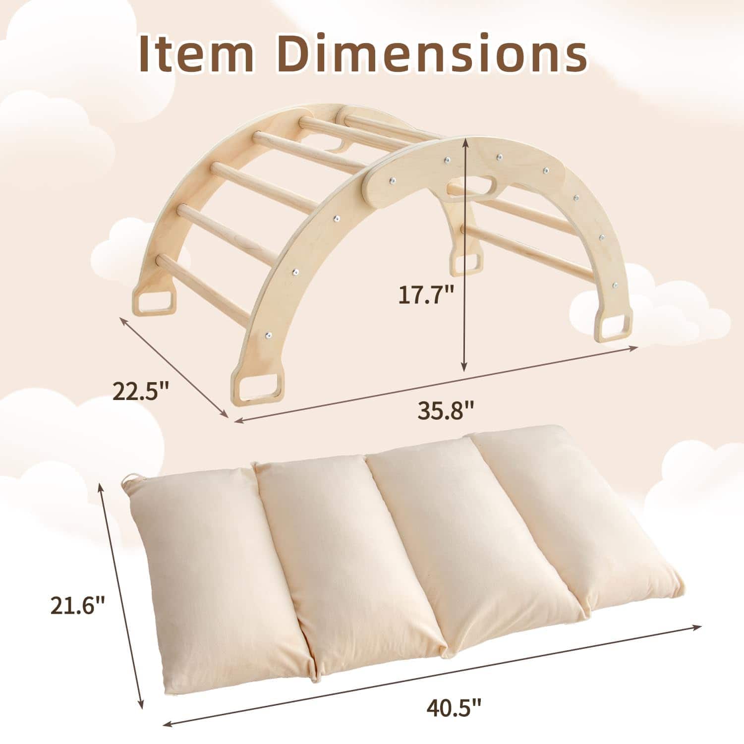 Arco de Balancín con Cojín - Arco de Escalada Montessori de - Imagen 8
