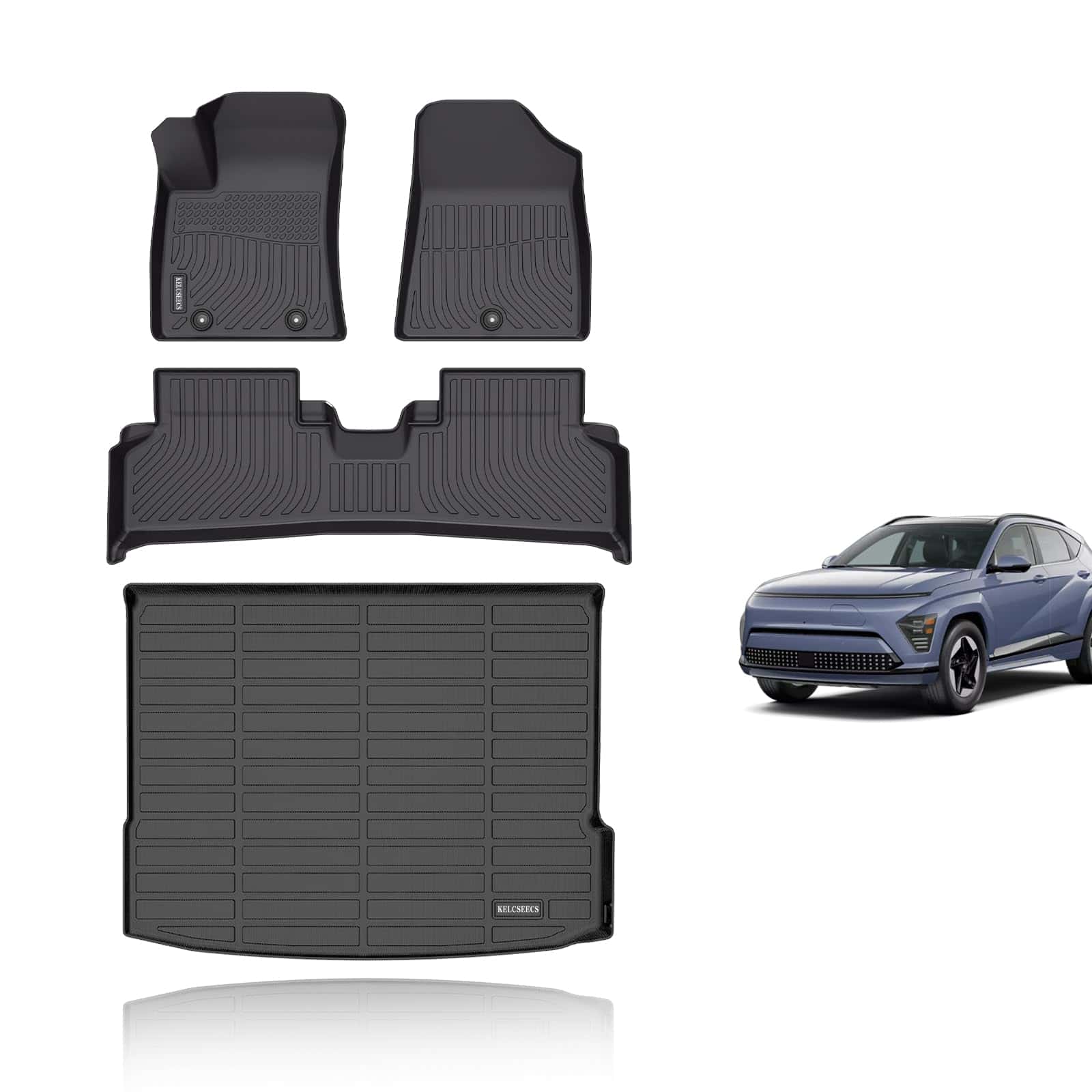 Tapetes para Piso y Forro de Carga -Negro