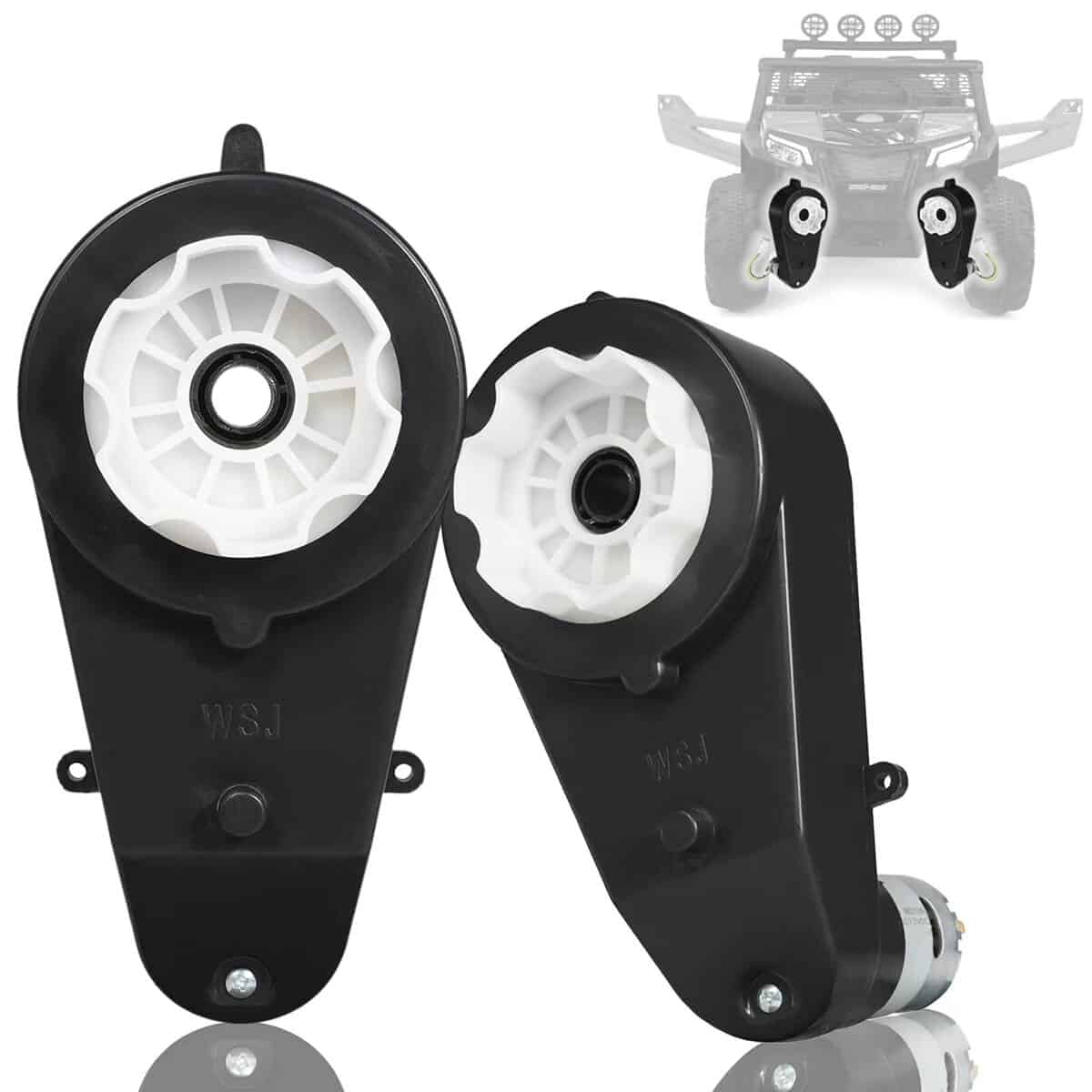 2 Pcs Caja de Engranajes para Coche Eléctrico de Niños 550 - Imagen 3