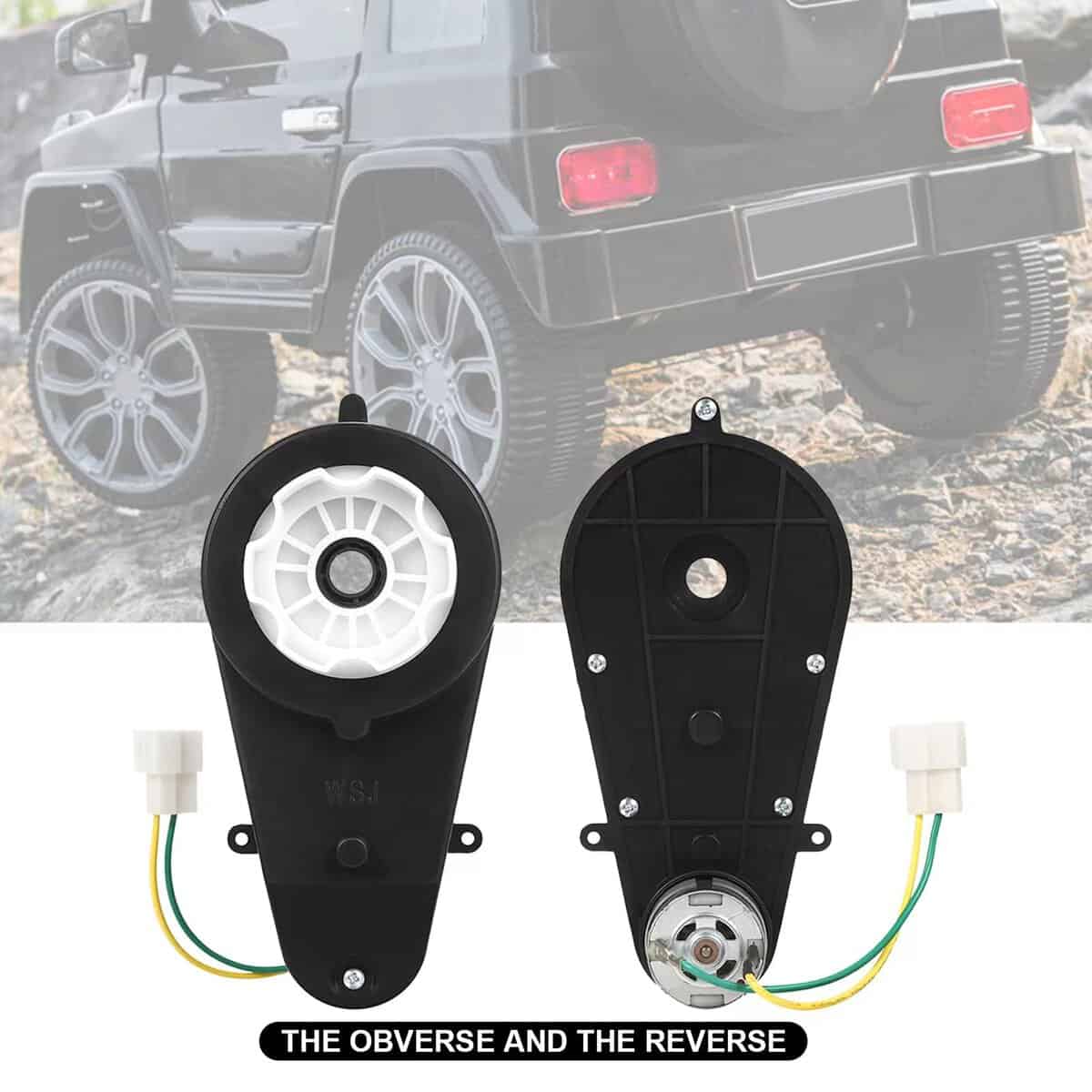 2 Pcs Caja de Engranajes para Coche Eléctrico de Niños 550 - Imagen 5