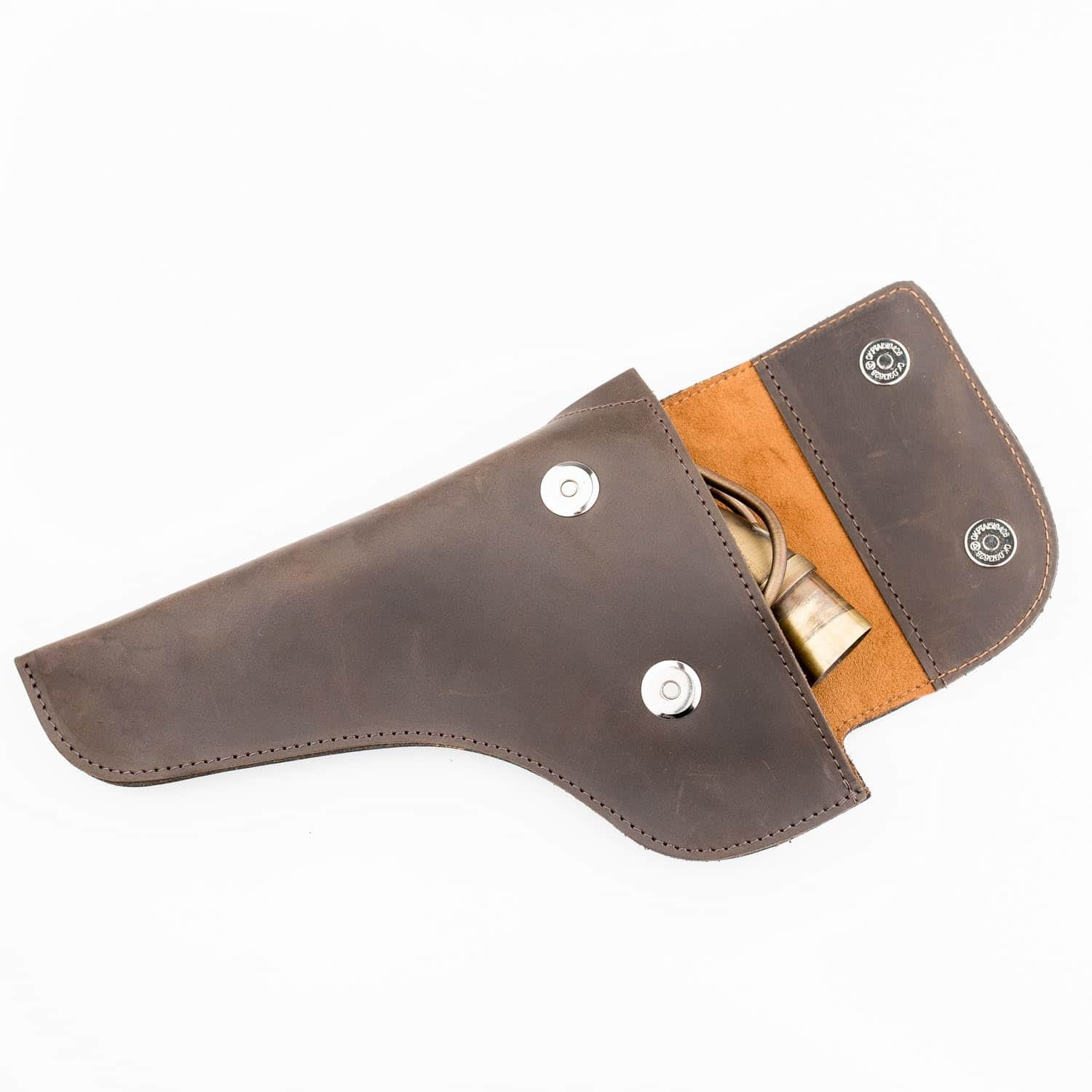 Funda de cuello de saxofón alto/tenor hecha de cuero - Imagen 5