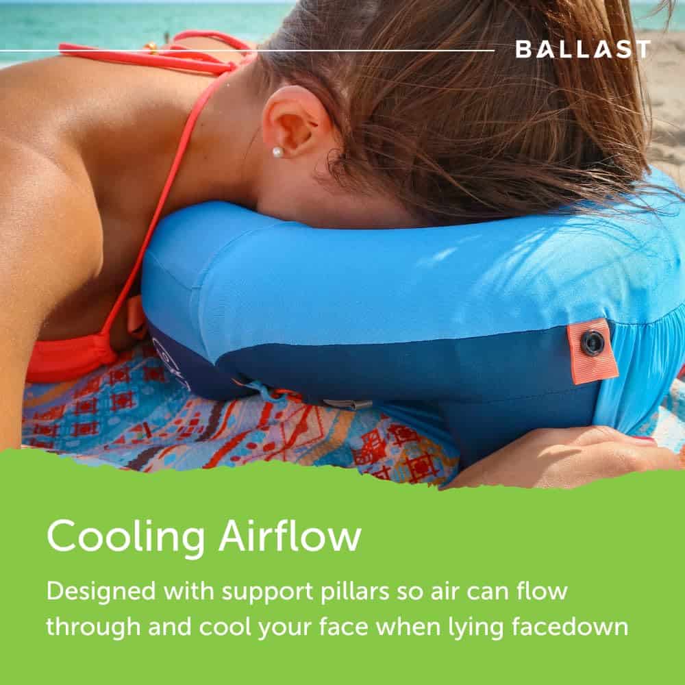 Almohada de Viaje Ballast PRO - Almohada de -Azul Océano - Imagen 8