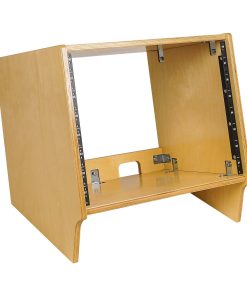 Sound Town DIY 8U Angled Desktop Turret -DRK-8SLB)