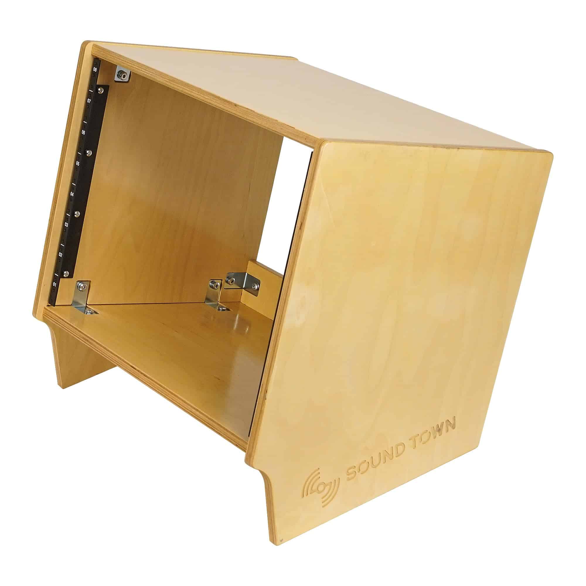 Sound Town DIY 8U Angled Desktop Turret -DRK-8SLB) - Imagen 4