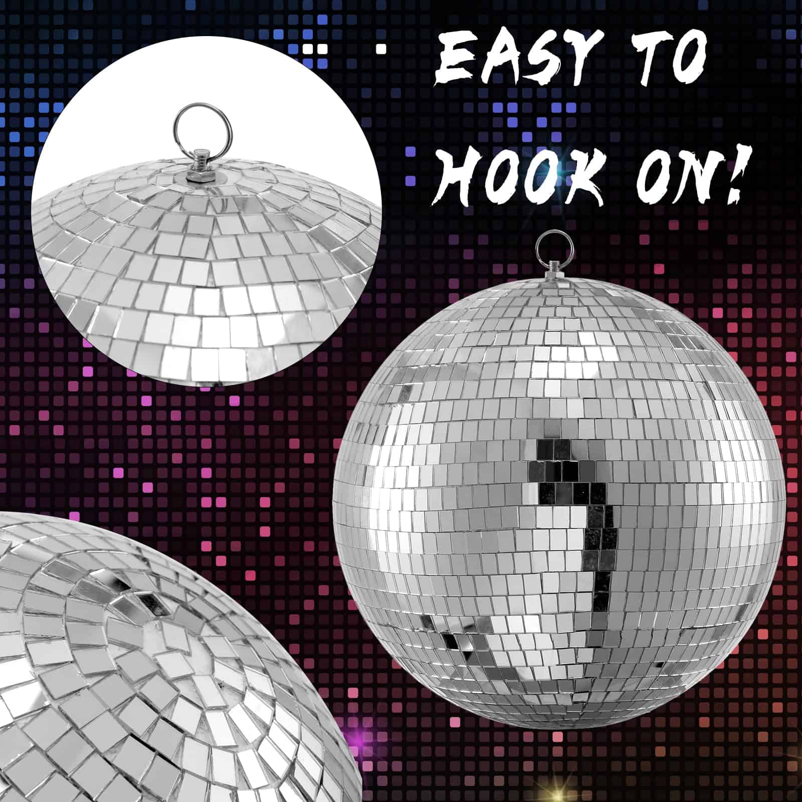 Bola de Discoteca Smaiczm 12 Pulgadas - Lámpara Colgante - Imagen 4