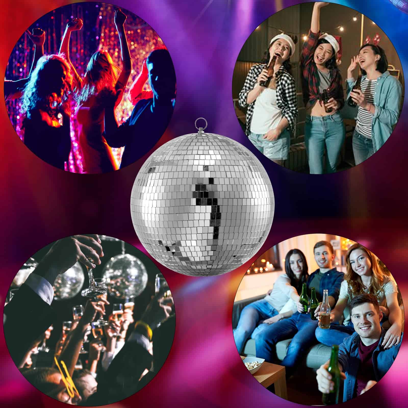 Bola de Discoteca Smaiczm 12 Pulgadas - Lámpara Colgante - Imagen 5