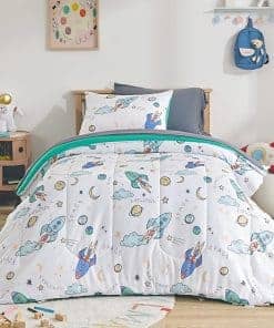 SLEEP ZONE Juego de Edredón para Niños Tamaño Individual,