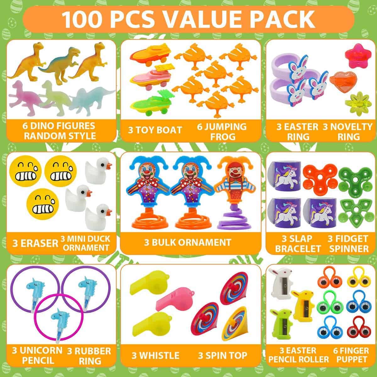 Govetom 100 PCS Huevos de Pascua Rellenos con Juguetes - Imagen 4