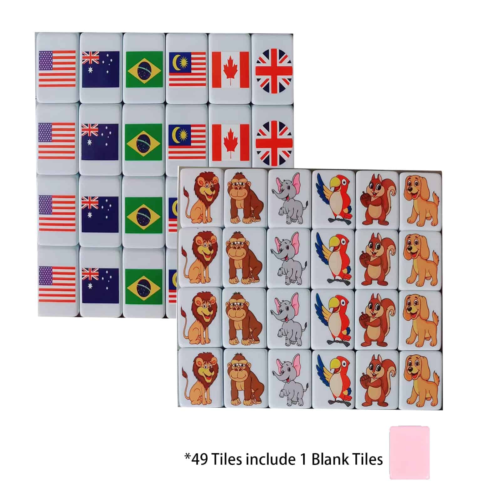 Juego de Bloques Mahjong WELLATENT Seaside Escape con 49 - Imagen 3