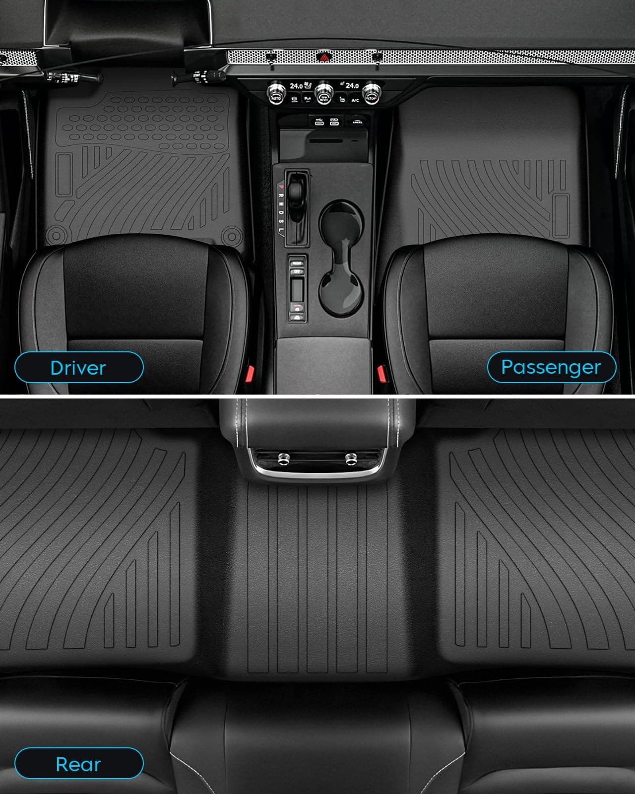 Juego de Tapetes para Piso y Maletero Trasero para Kia - Imagen 7