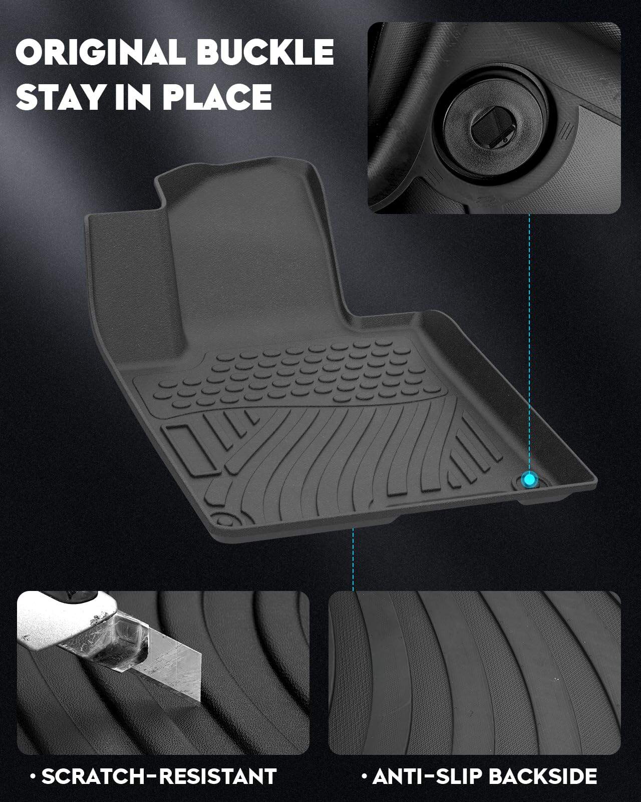 Juego de Tapetes para Piso y Maletero Trasero para Kia - Imagen 6