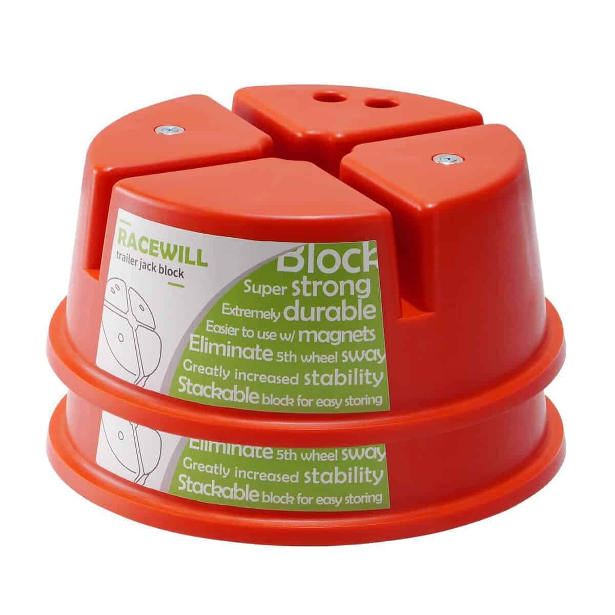 Bloques estabilizadores Racewill para remolques: paquete de
