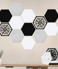 AtawLege 12 Pack Hexagon Acoustic Panels, Paneles Acústicos