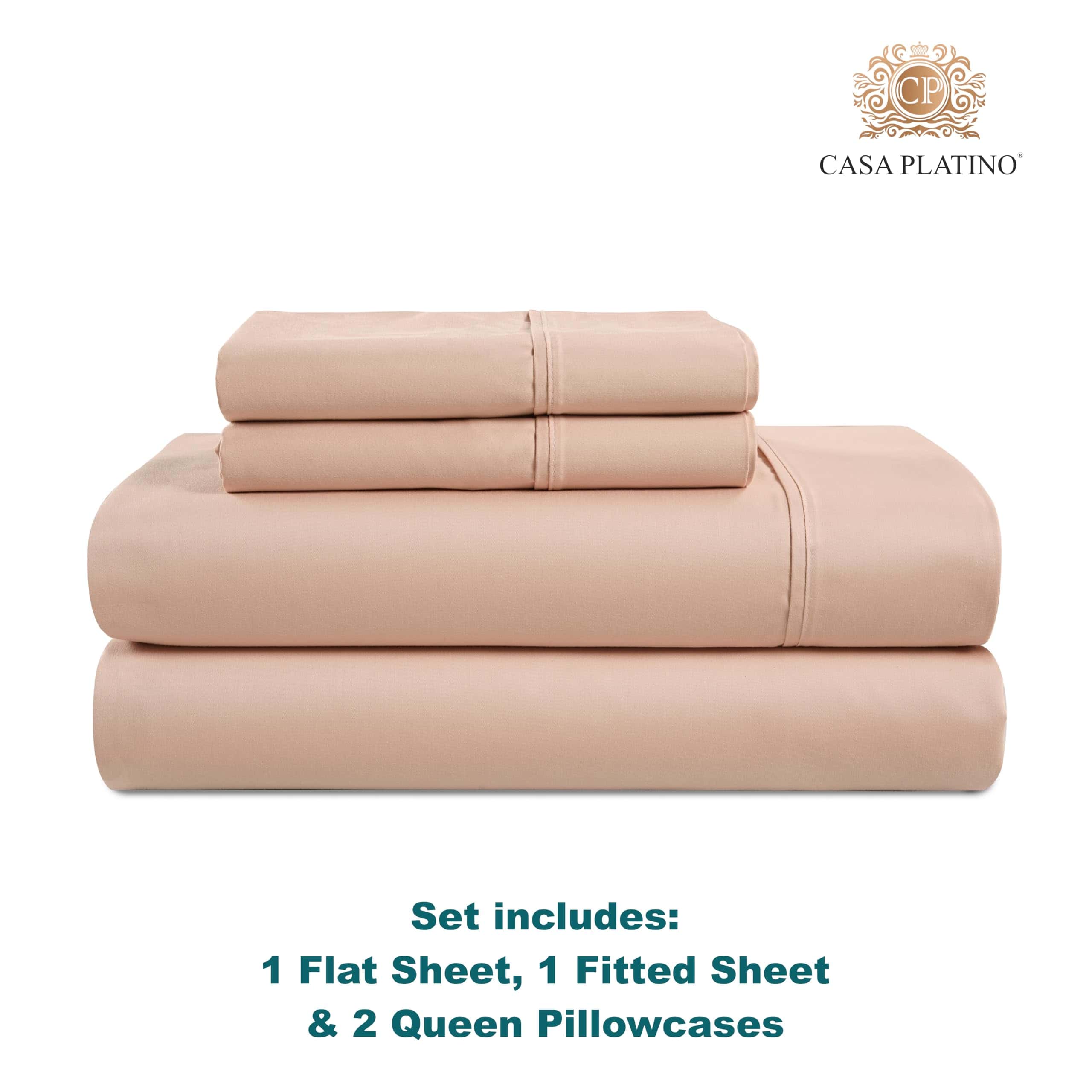 Juego de sábanas Queen Casa Platino con 1000 hilos, 4 - Imagen 8
