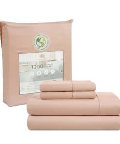 Juego de sábanas Queen Casa Platino con 1000 hilos, 4