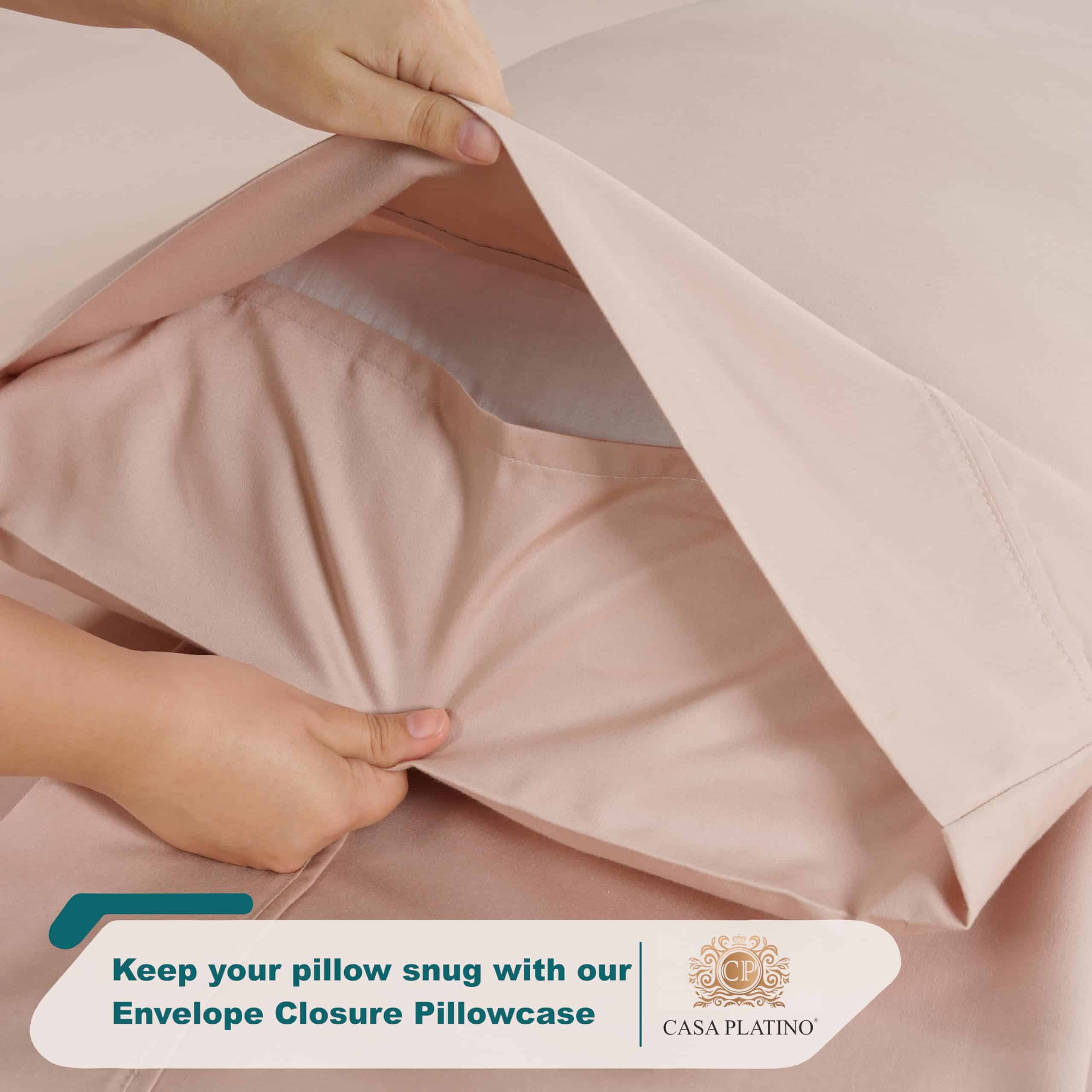 Juego de sábanas Queen Casa Platino con 1000 hilos, 4 - Imagen 9