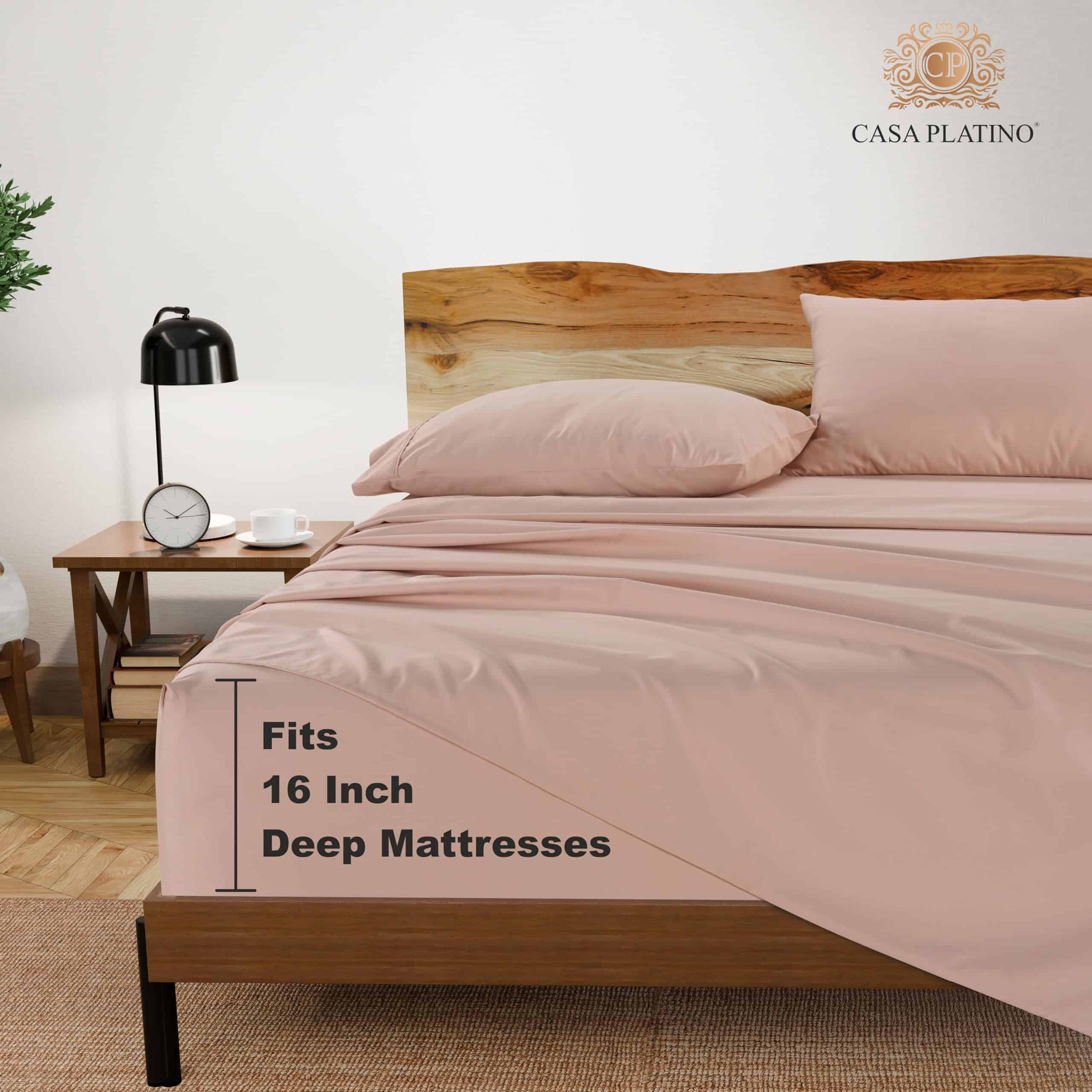 Juego de sábanas Queen Casa Platino con 1000 hilos, 4 - Imagen 4