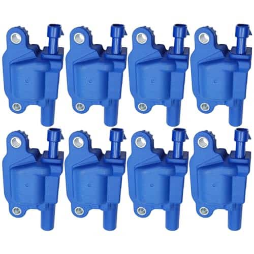 Conjunto de 8 Bobinas de Encendido Azules de Alto