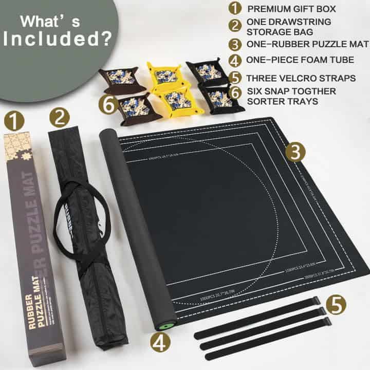 Tapete de Puzzle Premium Diseño Enrollable Superficie de - Imagen 3