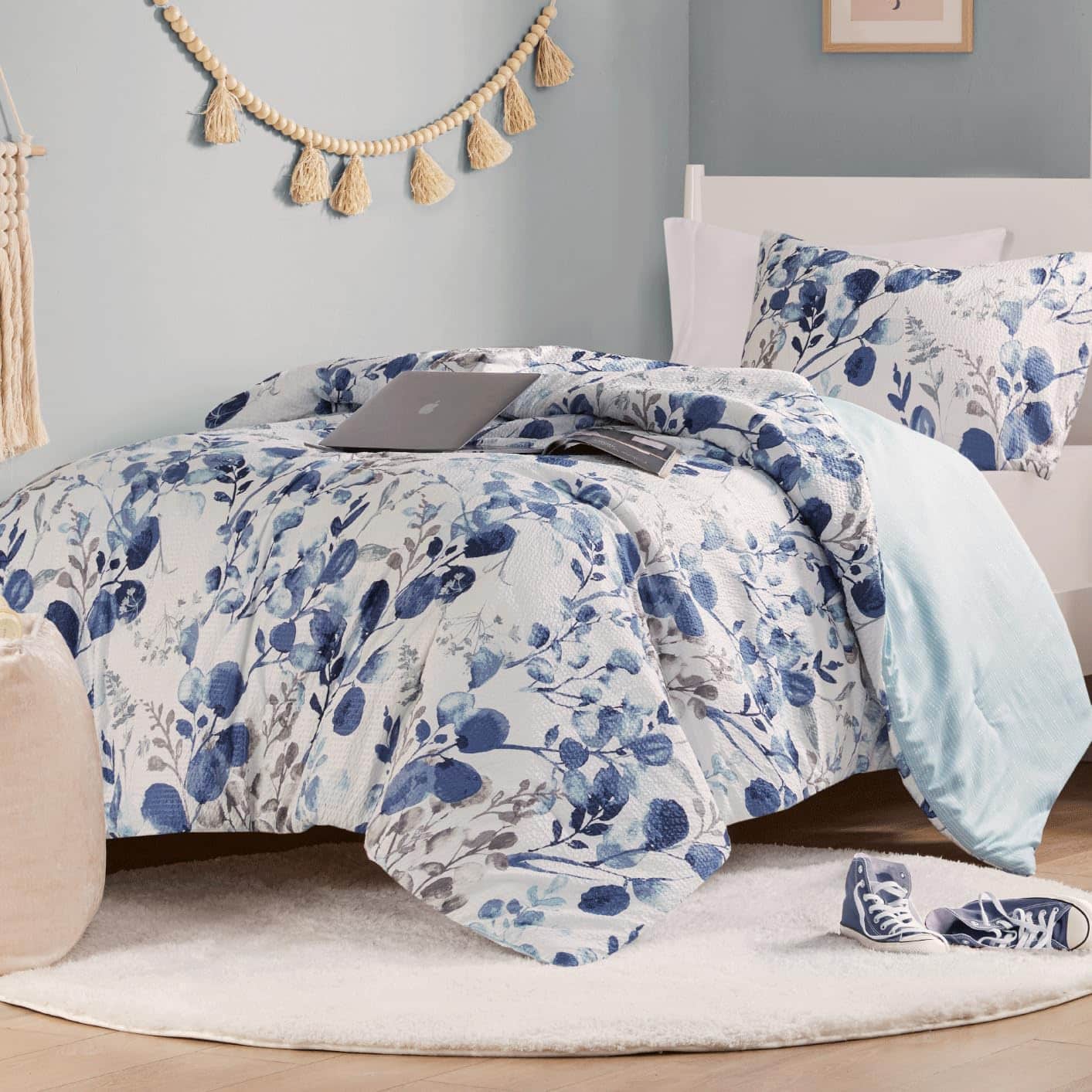 Juego de Edredón Floral Codi para Adolescentes, Conjunto de