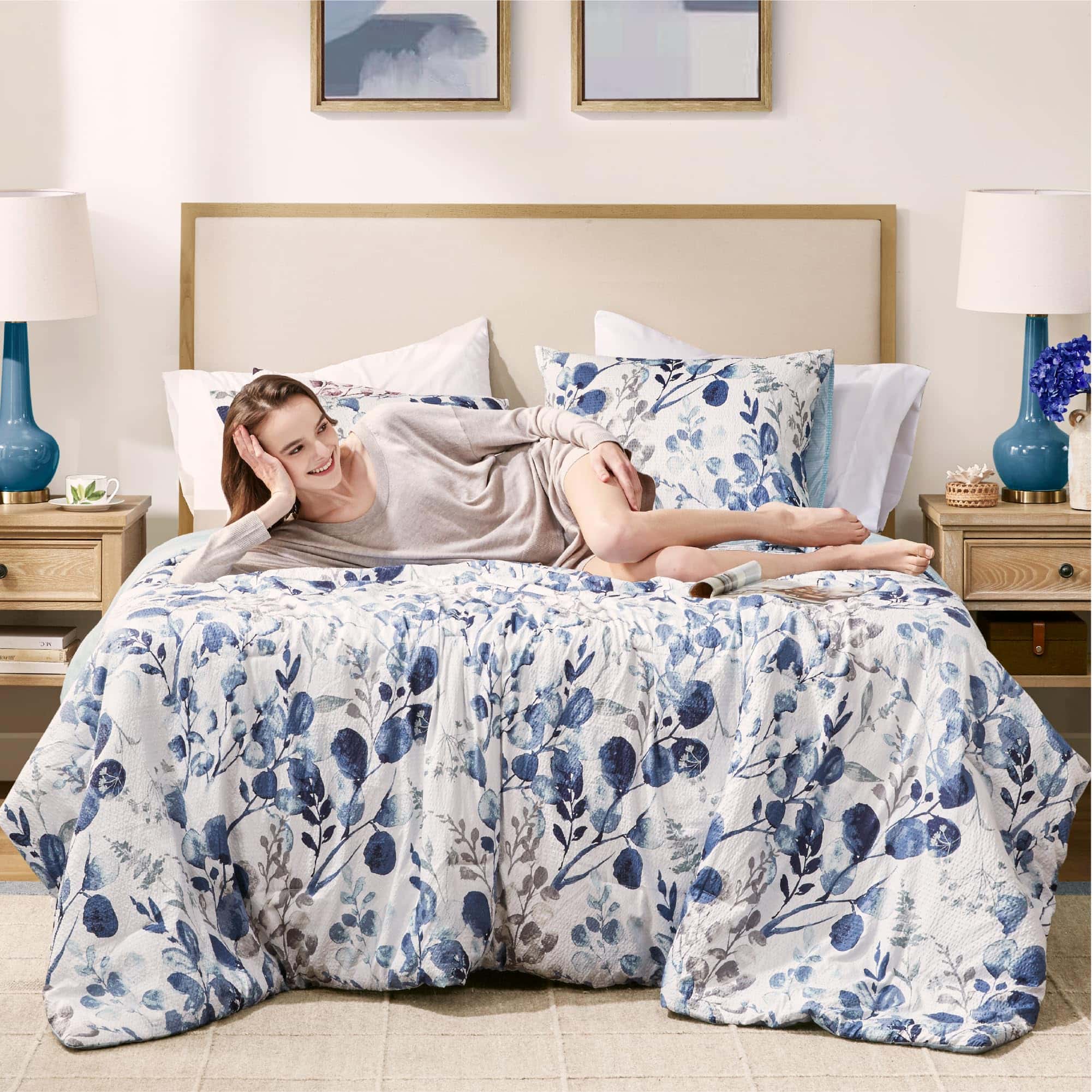 Juego de edredón floral Codi para mujer, conjuntos de cama - Imagen 6