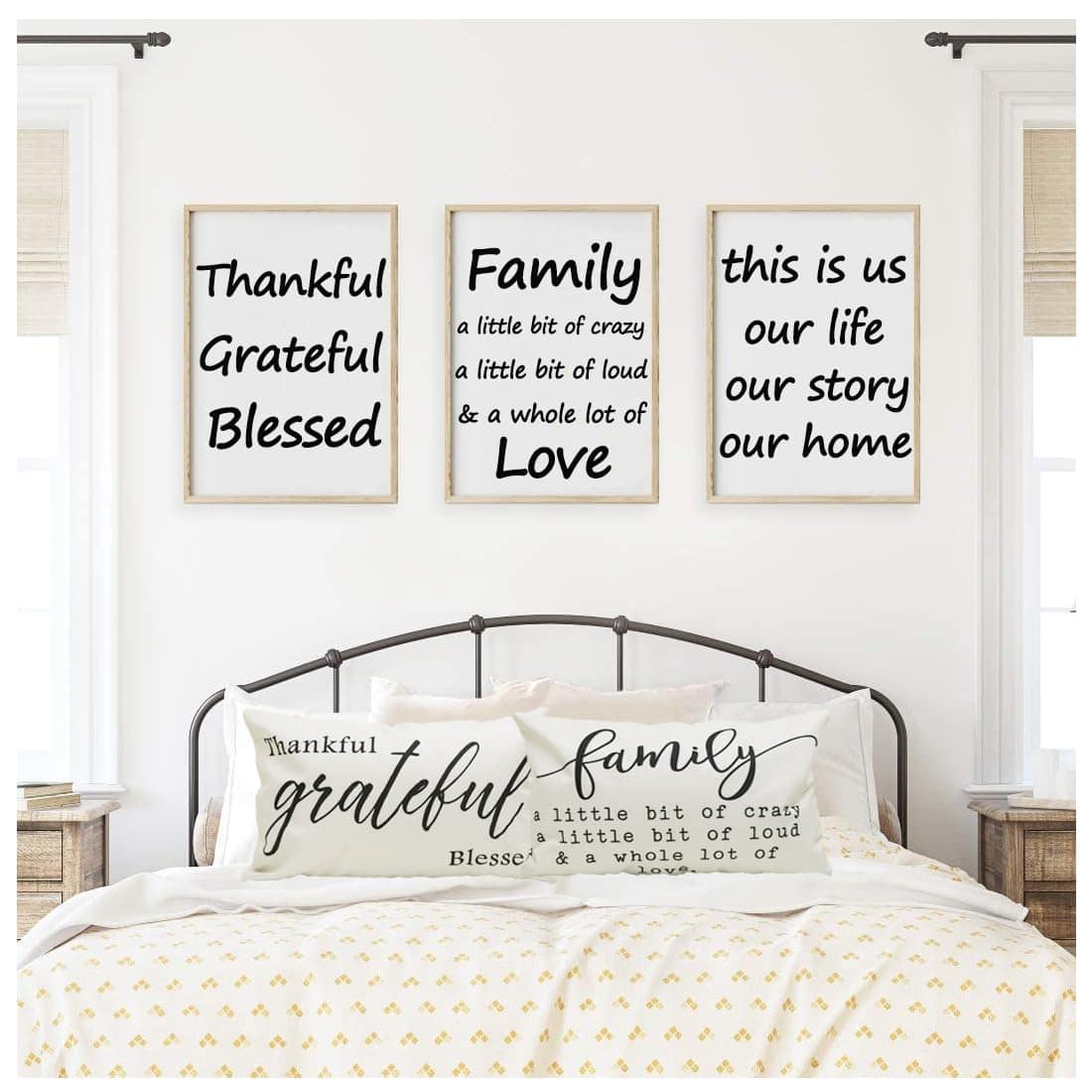 Juego de 4 Fundas de Almohada de Granja 12x20 Agradecida - Imagen 5