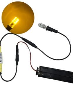 Kit de luz de llama parpadeante ámbar a pilas para velas de