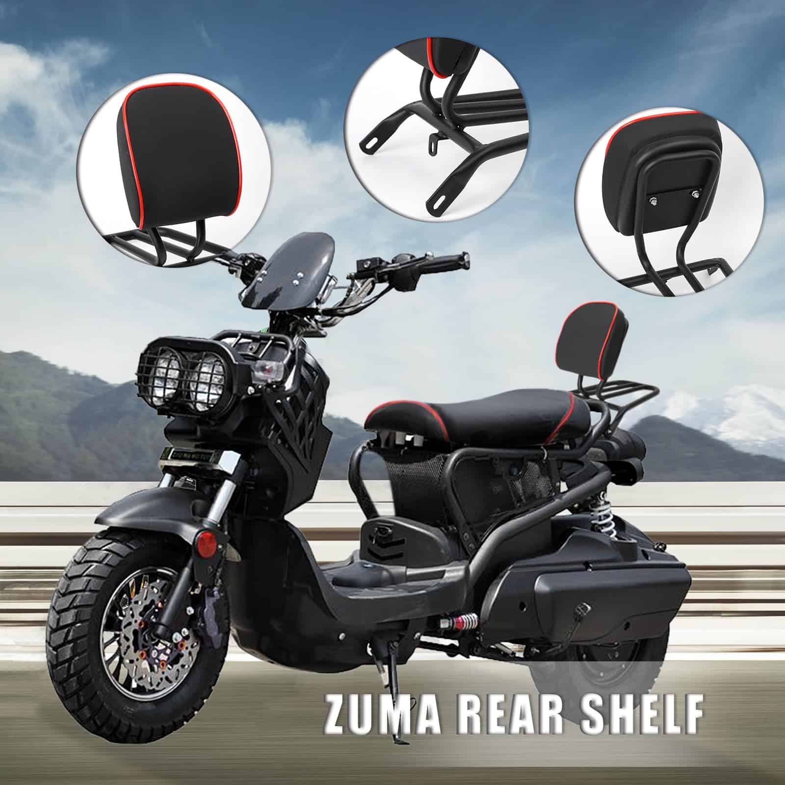 Portaequipajes para motocicleta Minho de hierro pesado con - Imagen 6