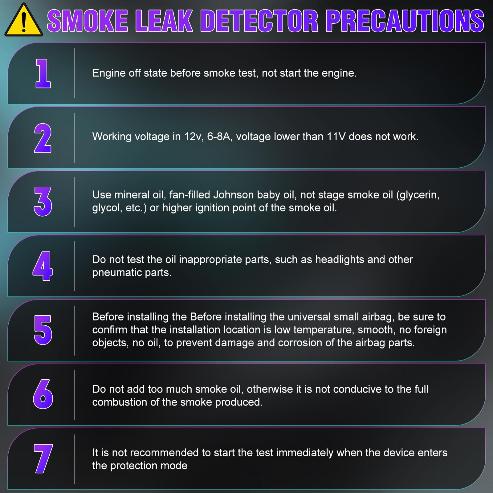 Detector de fugas de humo para automóviles VXSCAN, Probador - Imagen 9