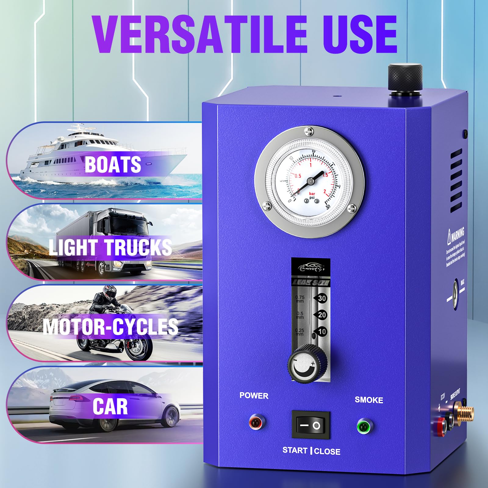 Detector de fugas de humo para automóviles VXSCAN, Probador - Imagen 6