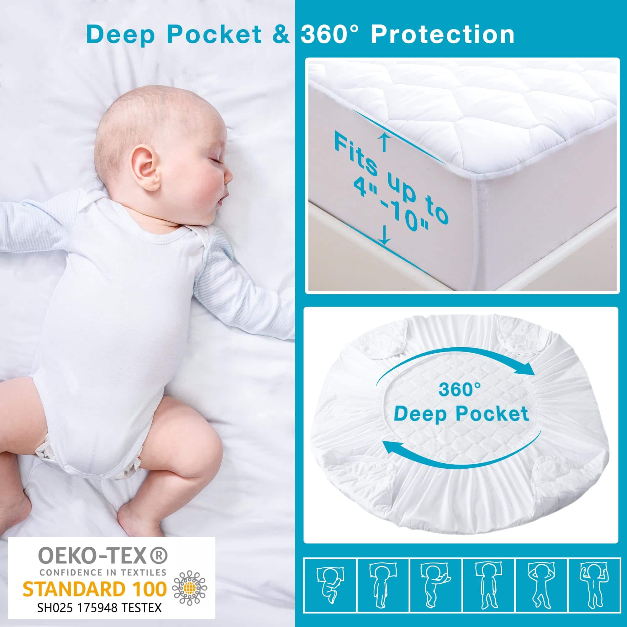 Protector de colchón para sofá cama Lunsing Full Sleeper, - Imagen 4