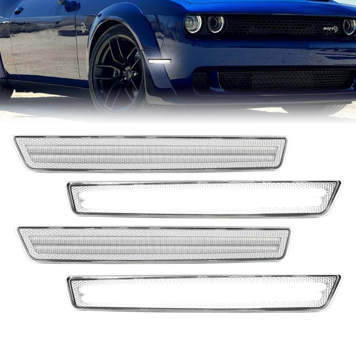 ROCCS 4PCS LED Luces Marcadoras Laterales Blancas