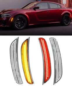 ROCCS 4PCS Luces Marcadoras de LED Ámbar y Rojo Compatible